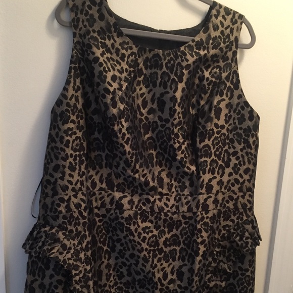 asos curve leopard dress